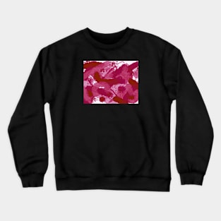 Lesbian Pride Abstract Textural Layered Paint Crewneck Sweatshirt